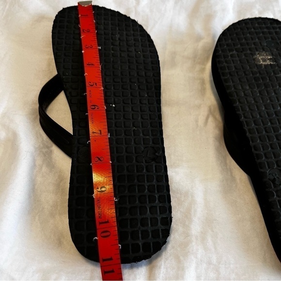 DC green and black flip flops men’s size 11 - Picture 7 of 10